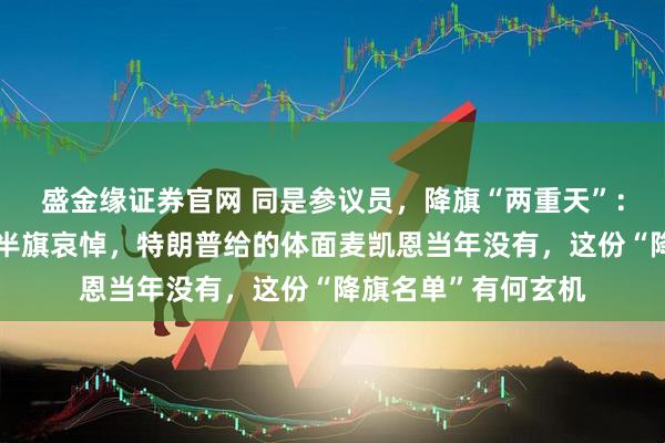 盛金缘证券官网 同是参议员，降旗“两重天”：格雷厄姆离世获降半旗哀悼，特朗普给的体面麦凯恩当年没有，这份“降旗名单”有何玄机